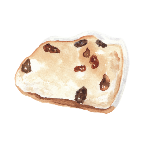 Früchtebrot Aquarell